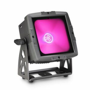 CAMEO  FLATPROFLOODIP65TRI - Proyector con LED COB tricolor de 60 W. para uso en exteriores con carcasa negra