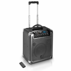 LD ROADJACK 10 -  Altavoz portátil activo 10" PA , alimentado por batería, Reproductor Bluetooth, SD, con mezclador integrado.