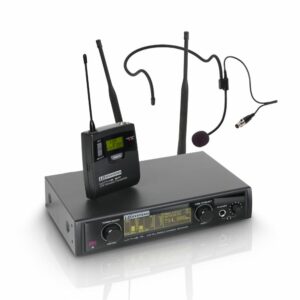 LD   WIN42BPH - Sistema de micrófono inalámbrico, con petaca y micrófono de diadema de color negro, Banda de frecuencias de radio 734 - 776 MHz, serie WIN42