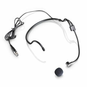 LD  WS100MH1 - Micrófono de diadema, para sistemas de micrófono inalámbrico, directividad cardioide, Respuesta en frecuencia 20 - 20.000 Hz, color negro