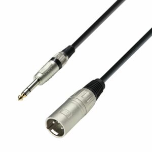 A.H. Cables,  K3BMV0300 - Cable de Micro de XLR macho a Jack 6,3 mm. estéreo de 3 metros