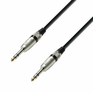 A.H. Cables,   K3BVV0090 -  Cable de Audio de Jack 6,3 mm. estéreo a Jack 6,3 mm. estéreo de 0,9 metros