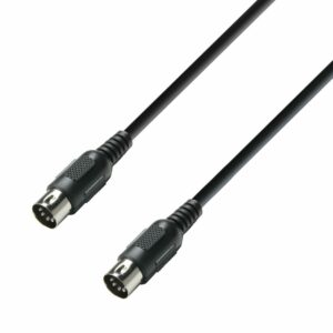 A.H. Cables  K3MIDI0150BLK - Cable MIDI, DIN de 5 pines de 1,5 metros en color negro