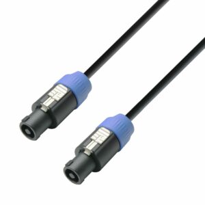 A.H. Cables,  K3S215SS0200 - Cable de Altavoz 2 x 1,5 mm²,  Conector de Altavoz estándar con 4 Pines a Conector de Altavoz estándar con 4 Pines de 2 metros