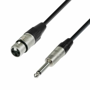 A.H. Cables,  K4MFP0300 - Cable de Micro REAN de XLR hembra a Jack 6,3 mm. mono de 3 metros.