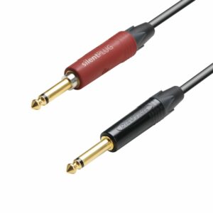 A.H. Cables,  K5IPP0300SP - Cable de Instrumento Neutrik,  silent PLUG de Jack 6,3 mm. mono a Jack 6,3 mm. mono de 3 metros.