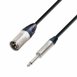 A.H. Cables,   K5MMP0300 - Cable de Micro Neutrik de XLR macho a Jack 6,3 mm. mono de 3 metros.