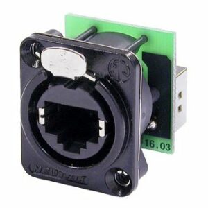 NEUTRIK  NE8FDPB - Conector chasis RJ45 pasamuros