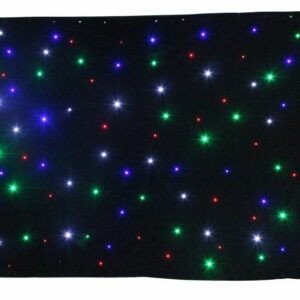 BeamZ  - Cortina de estrellas LED 96 RGBW 3x 2m con controlador