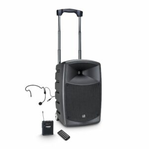 LD ROADBUDDY10HSB5  - Altavoz portátil PA , alimentado por batería, Bluetooth ,con mezclador y micro de diadema