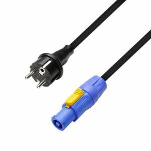 Adam Hall Cables,  8101PCON0300 - Cable de alimentación electrica CEE 7/7 - Powercon 1.5mm² 3m