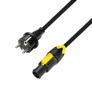 Adam Hall Cables,   8101TCON0150 - Cable de alimentación eléctrica CEE 7/7 - Powercon True1 1.5mm² 1.5m