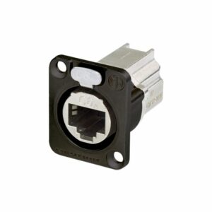 Neutrik  NE8FDXP6B - Conector hembra D CAT6 de chasis carcasa en Zinc de fundición de color negro