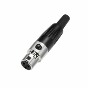 Adam Hall Connectores,  7919 - Conector Mini XLR de 3 pines hembra