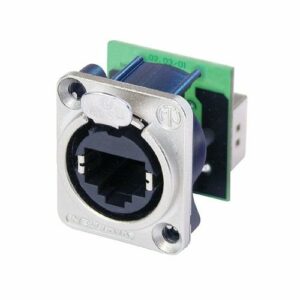 Neutrik  NE8FDP - Conector de chasis RJ45 hembra, Ideal para modelos NE8MC* o cualquier conector RJ45 estándar