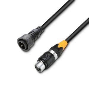 Cameo DMX3ADOUTIP65 - Cable adaptador de 1 Metro para focos LED de exterior, DMX OUT IP-Par LED, 3 pines, 1.0m, (incluye un conector hembra XLR de 3 pines en un extremo y un conector IP65 macho de 3 pines en el otro)