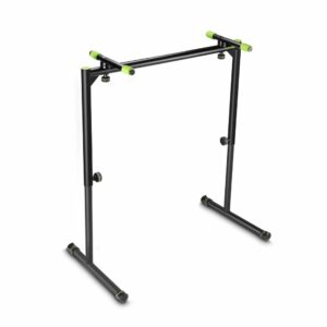 Gravity KSTS01B - Soporte para teclado con construcción tipo mesa ofrece una estabilidad superior, especialmente adecuado para teclados pesados