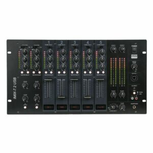 DAP IMIX-7.2 USB -  Mesa de mezclas analógica DJ , USB de 6U para instalaciones con 7 canales y 2 zonas Mesas de mezclas de 19 pulgadas