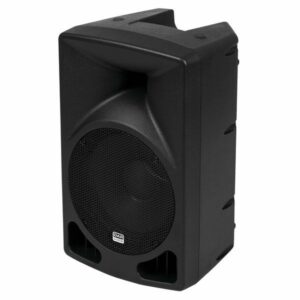 DAP SPLASH 10A -  Caja acústica activa 10", aplicación universal, graves 90 W / agudos 30 W. RMS. Carcasa de ABS compacta, ligera y robusta , forma trapezoidal y de monitor.