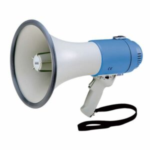 Showgear MF-25F -  Hand Megaphone - Megáfono mini con sirena incorporada, tipo para sujetar con la mano.