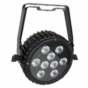 SHOWTEC POWER SPOT 9 Q5  - FOCO LED PAR PLANO RGBWA, 9 led 5 en 1 de 10W. Sin parpadeo (ideal para estudios de TV)