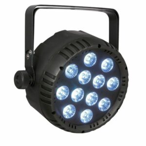 SHOWTEC CLUB PAR 12/6 RGBWAUV - FOCO LED PAR PLANO, RGBWAUV, 12 X 10 W. para interiores, 25º