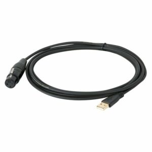 DAP UCI-10 - Cable de PC para MIDI y datos, Interfaz USB para micrófono XLR , conectores USB y XLR hembra