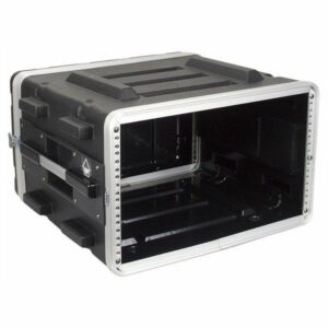 Showgear DOUBLE DOOR CASE 6U - RACK DE TRANSPORTE de ABS , Maletines RCA para bastidores