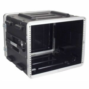 Showgear DOUBLE DOOR CASE 8U - RACK DE TRANSPORTE de ABS, Maletines RCA para bastidores