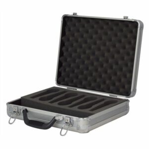 Showgear CASE FOR 7 MICROPHONES - Maletines para MICRÓFONOS Ribete plateado