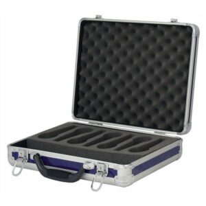 Showgear CASE FOR 7 MICROPHONES AZUL - Maletín para MICRÓFONOS ,color Azul