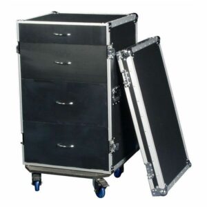 Showgear DRAWER CASE  - Flight Case, Rack de transporte 16HE con cajones auxiliares UCA