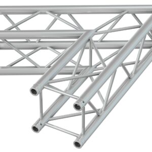 BEAMZ  P30 C20 - TRUSS CUADRADO, CORNER 60º , 2 VIAS, Aluminio color plata, Fabricado en Europa, Certificado TÜV