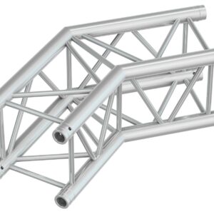 BEAMZ  P30 C23 - TRUSS CUADRADO, CORNER 135º,  2 VIAS, Aluminio color plata, Fabricado en Europa, Certificado TÜV