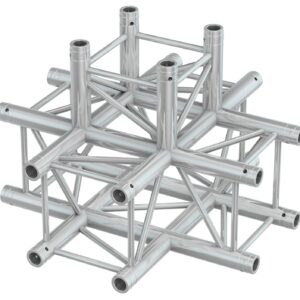 BEAMZ  P30 C55 - TRUSS CUADRADO CRUZETA  5 VIAS , Dimensions (L x W x H) 71 x 71 x 50mm. Tirantes 16 x 2 mm , Certificado TÜV