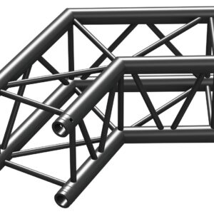 BEAMZ  P30 C22 - TRUSS CUADRADO , CORNER 120º,  2 VÍAS, COLOR NEGRO , Fabricado en Europa, Certificado TÜV