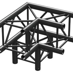 BEAMZ  P30 C30 - TRUSS CUADRADO , CORNER 90º , 3 VÍAS, COLOR NEGRO, Fabricado en Europa, Certificado TÜV