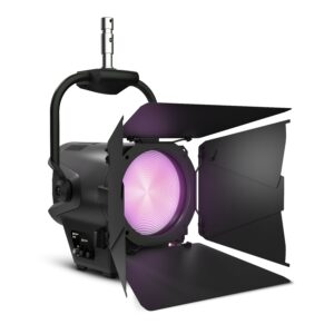 Cameo F2 FC PO - Foco de teatro fresnel LED 240W. RGBW, Proyector con Dispersión Ángulo de campo: 30º- 87°,  Ángulo de dispersión: 17°- 53°. Flujo luminoso 6500 lm.