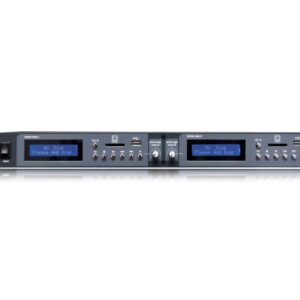 MARK MMP 4 - Reproductor multimedia doble ,USB/SD. 5 memorias ecualización. 1 Unidad rack 19"