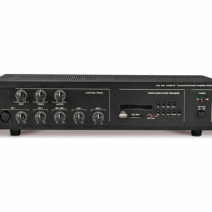 WORK - PA 60 USB/R - Amplificador línea 100V. ,mezclador , Reproductor/grabador, multimedia 0V. Interfaz , 60 W @ 4/8/16 Ohm, L25/70/10z USB/MP3.