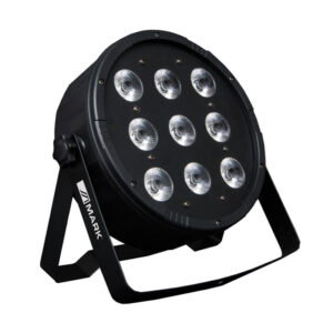 MARK SUPERPARLED ECO 72  - FOCO LED PAR CAN FLAT,  Proyector iluminación 72. 9 x LED RGBW 8W. DMX Ch: 8. Apertura 25º.