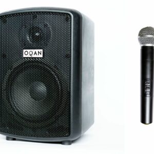 OQAN AUDIO QLS-6 STREET PARTNER - Altavoz activo portátil de 6,5 "y 2 vías, con micrófono inalámbrico