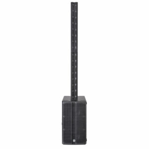 HK AUDIO SIST. ELEMENTS BIG BASE SINGLE - Sistema de columna activo de PA portátil. Equipo de sonido completo compuesto por 1 subgraves autoamplificado más 2 módulos de medios/agudos con tecnología de matriz lineal. Sistema mono escalable y flexible.