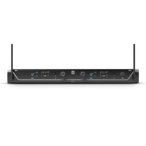 LD Systems U308 R2 - Sistema de micrófono inalámbrico , Receptor dual UHF Diversity de 12 canales de la serie U300 R2 funciona con tecnología FM en las bandas de frecuencia 863 - 865 MHz + 823 - 832 MHz