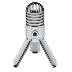 SAMSON METEOR MIC - Micrófono de condensador con patrón cardioide USB. Plegable. Salida de Auriculares. Compatible PC, MAC y Ipad.