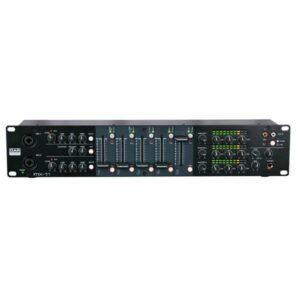 DAP IMIX-7.1 PREMIUM -  Mesa de mezclas analógica compacta , de 2U de rack 19", para instalaciones con 7 canales y 3 salidas