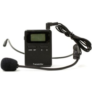 BeMatic  Transmisor Audioguía inalámbrico - Transmisor audioguía para grupos, Frecuencia - 808-818MHz, módulo transmisor