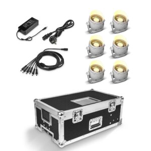 Cameo DROP® B1 TOURING SET 6 x DROP® B1 en el flightcase de carga con fuente de alimentación