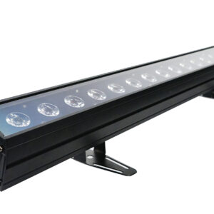 FOS BAR PENTE - Barra LED de control de píxeles profesional para el lavado de paredes y escenarios, 18 LED RGBW + Ámbar 12w (4en1), Apertura del haz: 40 °, Programas automáticos con ajuste de velocidad, 99cm