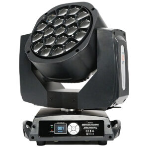 FOS HELIX PRO - Cabeza móvil Wash con 19 LED de 15 W. Zoom 4-60°. Macros para modelado de píxel. Rotación de ópticas frontales bidireccional. Control independiente de píxel.